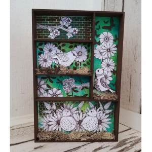That's Crafty! Surfaces MDF Shadow Box with Shelves